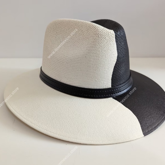 NEW!!  Hand Made Color Block Brim Straw Hat main image 7